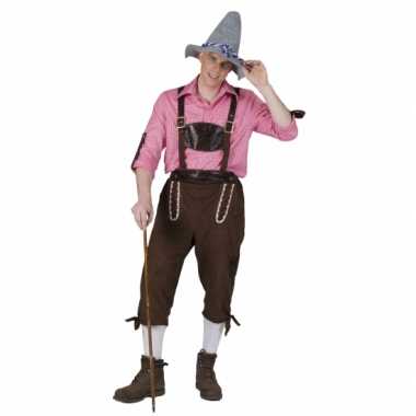 Bruine Oktoberfest lederhose carnavalskleding