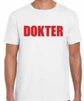 Arts dokter carnavalskleding shirt wit heren