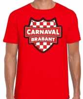 Brabant carnavalskledingshirt rood heren
