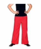 Broek rode heren carnavalskleding