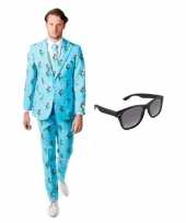 Carnavalskleding heren tulpen print carnavalscarnavalskleding xl gratis zonnebril 10100477