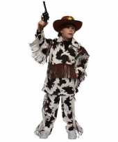Cowboy carnavalscarnavalskleding koeienprint kinderen