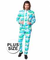 Grote maat maat carnavalskleding flamingo