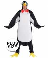 Plussize pinguin carnavalskleding heren